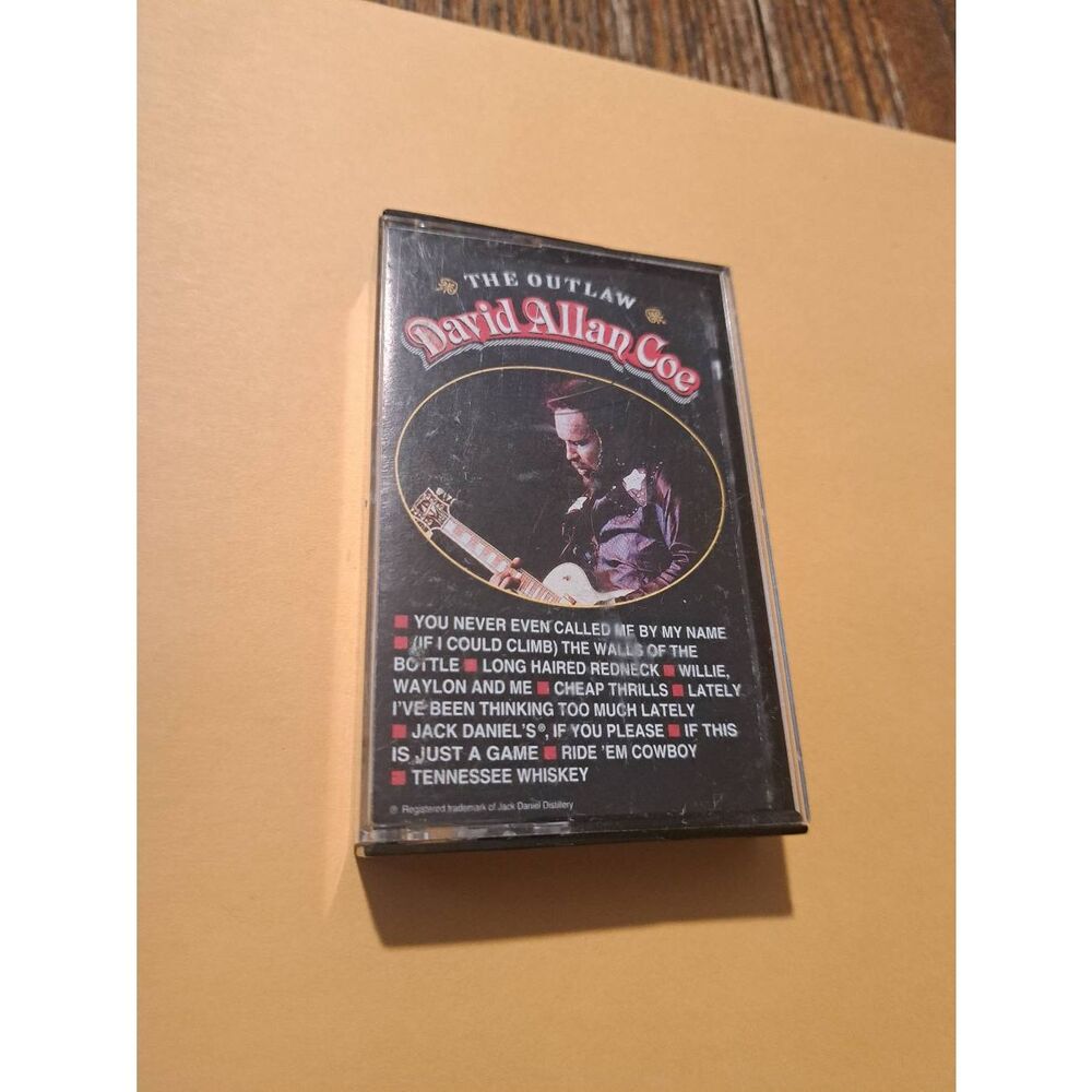 Vintage 1993 David Allan Coe The Outlaw Cassette Tape Sony Music Columbia Record